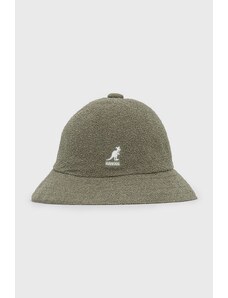 Kangol pălărie culoarea verde 0397BC.OG349-OG349