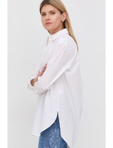 HUGO cămașă femei, culoarea alb, cu guler clasic, regular 50470586