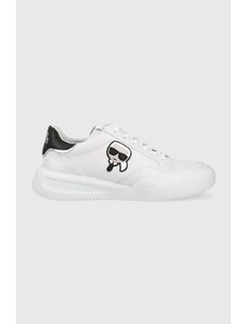 Karl Lagerfeld sneakers din piele KAPRI RUN culoarea alb