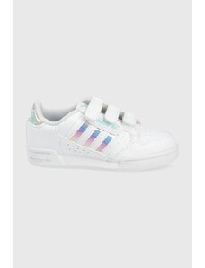 adidas Originals sneakers pentru copii Continental 80 culoarea alb