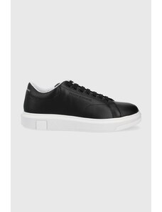 Armani Exchange sneakers din piele culoarea negru
