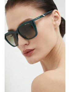Armani Exchange ochelari de soare femei, culoarea verde