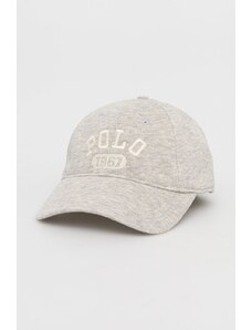 Polo Ralph Lauren șapcă culoarea gri, cu imprimeu