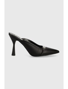 Karl Lagerfeld papuci PANACHE HI culoarea negru KL30885