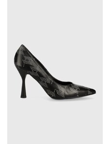 Karl Lagerfeld pantofi cu toc PANACHE HI culoarea negru KL30875