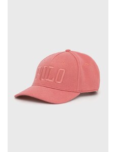 Polo Ralph Lauren șapcă culoarea roz, cu imprimeu