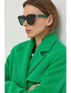 Gucci ochelari de soare femei, culoarea verde