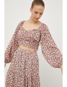 Billabong bluza femei, in modele florale