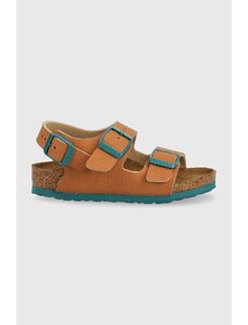 Birkenstock sandale copii culoarea maro
