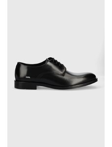 Karl Lagerfeld pantofi de piele Urano Iv barbati, culoarea negru