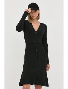 Karl Lagerfeld rochie culoarea negru, mini, drept