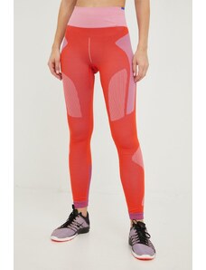 adidas by Stella McCartney leggins de antrenament femei, culoarea portocaliu, modelator