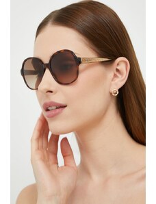 Tommy Hilfiger ochelari de soare femei, culoarea maro