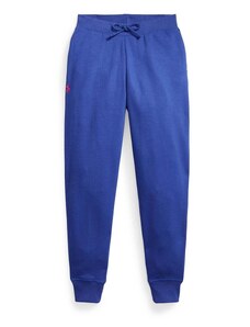 Polo Ralph Lauren pantaloni de trening pentru copii culoarea albastru marin, neted