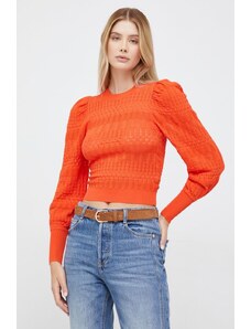 Desigual pulover femei, culoarea portocaliu, light