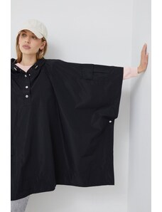 Lauren Ralph Lauren geaca femei, culoarea negru, de tranzitie, oversize