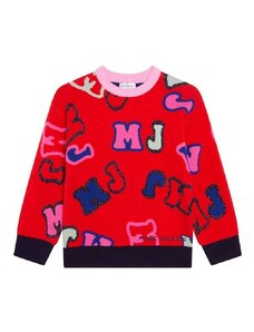 Marc Jacobs pulover copii culoarea rosu,