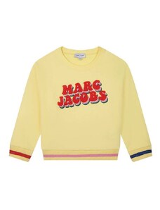 Marc Jacobs hanorac de bumbac pentru copii culoarea galben, cu imprimeu