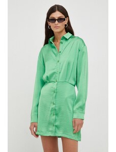 Samsoe Samsoe rochie culoarea verde, mini, drept
