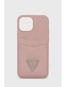 Guess husă pentru telefon Iphone 13 Mini 5,4'' culoarea roz