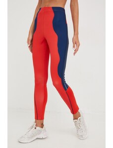 adidas Performance leggins de alergare Marimekko femei, culoarea rosu, modelator