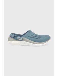 Crocs papuci LiteRide 360 Clog femei, culoarea bleumarin 206708
