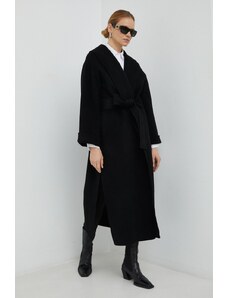 By Malene Birger palton de lana Trullem culoarea negru, de tranzitie