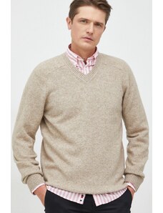 GAP pulover din amestec de lana barbati, culoarea bej, light