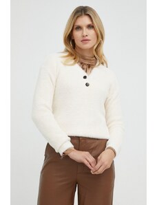 Morgan pulover femei, culoarea bej, călduros