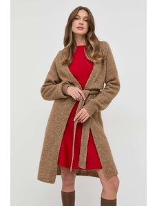 Marella cardigan din lana femei, culoarea bej, light