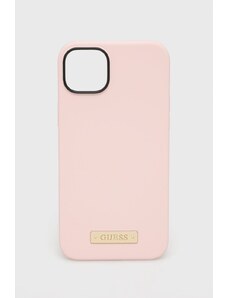 Guess husa pentru telefon iPhone 14 Plus 6,7" culoarea roz