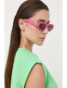 Balenciaga ochelari de soare femei, culoarea roz