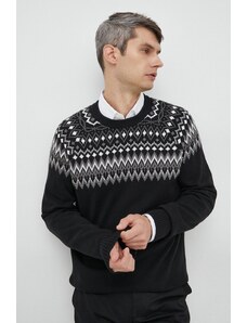 GAP pulover de bumbac barbati, culoarea negru,