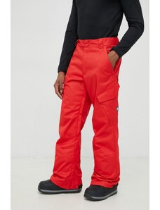 DC pantaloni snowboard Banshee culoarea rosu