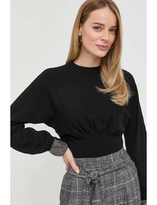 Guess pulover femei, culoarea negru, light