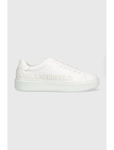 Karl Lagerfeld sneakers din piele MAXI KUP culoarea alb KL52225