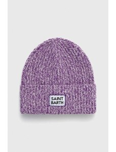 MC2 Saint Barth caciula de lana culoarea violet, de lana, din tricot gros