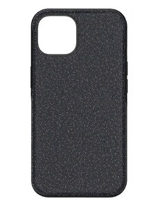 Swarovski husă pentru telefon iPhone 14 culoarea negru