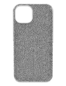 Swarovski Husa pentru telefon iPhone 14 culoarea argintiu