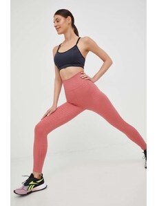 Adidas Performance leggins de antrenament Optime femei, culoarea roz, modelator