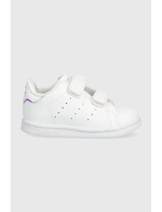 Adidas Originals sneakers pentru copii Stan Smith Cf I culoarea alb
