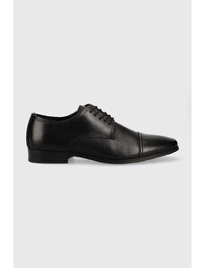 Aldo pantofi de piele Cuciroflex barbati, culoarea negru