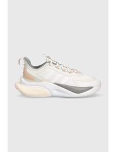 adidas sneakers pentru alergat AlphaBounce + culoarea bej HP6147