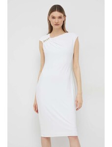 Lauren Ralph Lauren rochie culoarea alb, mini, mulata