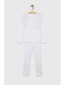 Polo Ralph Lauren pijamale de bumbac culoarea alb, modelator