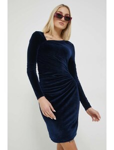 Abercrombie & Fitch rochie culoarea albastru marin, mini, mulata