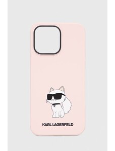 Karl Lagerfeld Husă pentru telefon iPhone 14 Pro Max 6,7'' culoarea roz