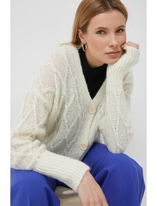 United Colors of Benetton cardigan din amestec de lana femei, culoarea bej, light