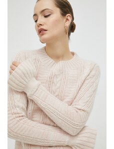 Ivy Oak pulover de lana femei, culoarea roz