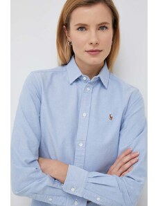 Polo Ralph Lauren cămașă din bumbac femei, cu guler clasic, regular 211891377
